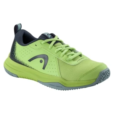 Image of Head Sprint Court 4.0 Junior Unisex Multicourt tennis shoes, Size: 3.5, Lime/navy shoes