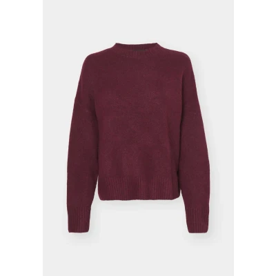Image of VERO MODA Women&#039;s Vmboom LS O Neck Pullover Ga Noos, Winetasting, S