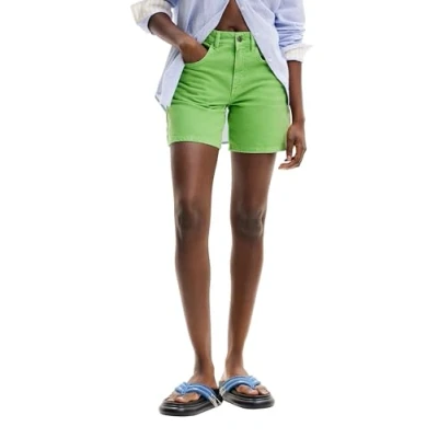 Image of Desigual SURY Denim shorts, Women&#039;s, Size: 8, Verde manzana