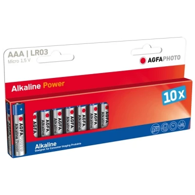 Image of AgfaPhoto 110 803968 Micro batteries (10) L03 Alkaline AAA