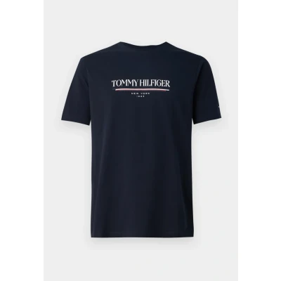 Image of Tommy Hilfiger Brand LOVE TEE Print Tshirt, Men&#039;s, Size: XS, Desert sky