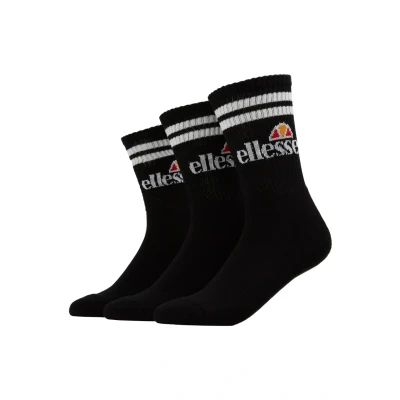 Image of Ellesse 3 PACK Socks, Men&#039;s, Size: 7 11, Black
