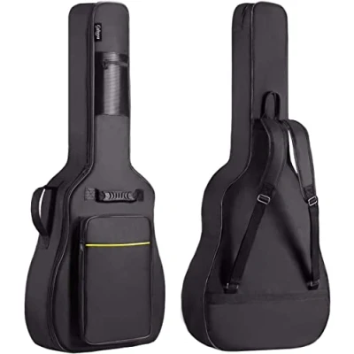 Image of CAHAYA guitar Bag acoustic Gig Case Waterproof Padded Backpack Thickened for 39 40 41 Inch Guitars, black, Akustische Gitarrentasche, bags