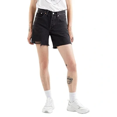 Image of Levi&#039;s 501 MID Thigh Shorts Denim shorts, Women&#039;s, Size: 32, Lunar black