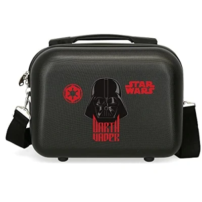 Image of Star Wars Characters Children&#039;s Suitcase Sizes Rigid ABS Combination Lock Side 4 Wheels Double Luggage Hand Luggage, Darth Vader, standard size, Makeup bag, bag