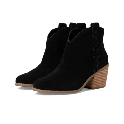 Image of TOMS Constance Ankle boots, Women&#039;s, Size: 4.5, Black Suede