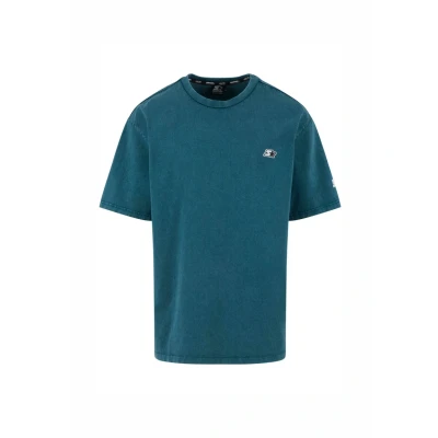 Image of Starter Essential Basic Tshirt, Men&#039;s, Size: Medium, Teal acid washed