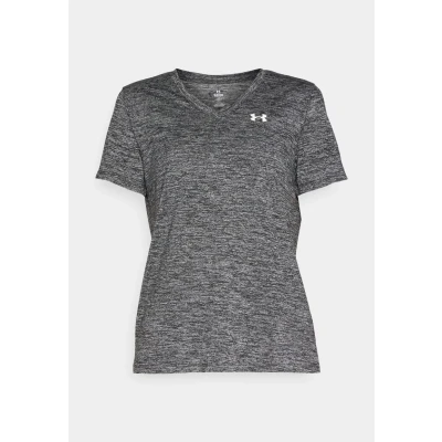 Image of Under Armour TECH Twist Basic Tshirt, Women&#039;s, Size: XXL, Black/white