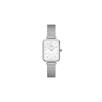 Image of Daniel Wellington Quadro Pressed Studio Lumine Watch silvercoloured, Size: One Size, Silver coloured