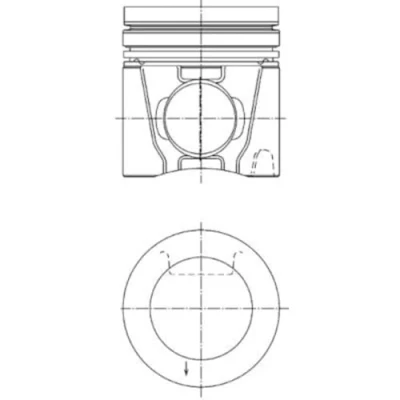 Image of Piston KOLBENSCHMIDT 41166600