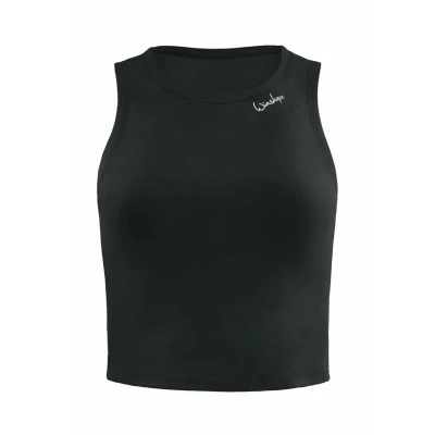 Image of Winshape Functional Comfort Cropped TANK Top, Women&#039;s, Size: XS, Black