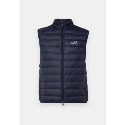 Image of EA7 Emporio Armani Gilet Piumino Waistcoat, Men&#039;s, Size: 3XL, blue