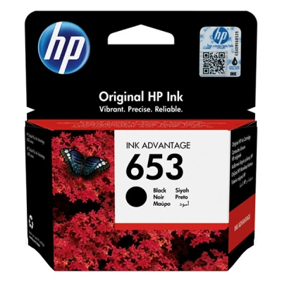 Image of HP DeskJet 6000 653 (3YM75AE) black ink cartridge (original HP)