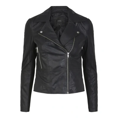 Image of YAS Yassophie Jacket Leather jacket, Women&#039;s, Size: XXL, Black