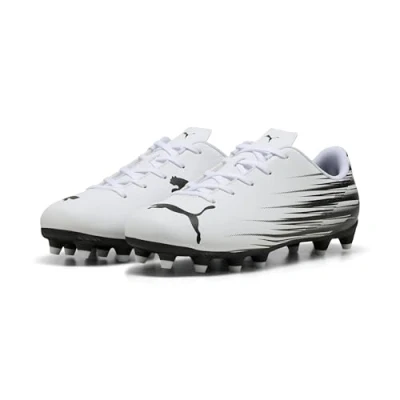 Image of Puma Attacanto II Moulded stud football boots for kids, Size: 11K, White/black shoes