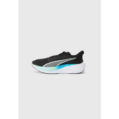 Image of Puma Unisex&#039;s Darter Pro Road Running Shoe, Black Silver Mint Melt Speed Blue, 6 UK