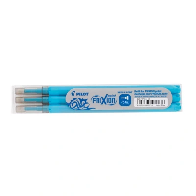 Image of PILOT Pen 2276003 F Frixion Clicker Refill 0.5 mm Thickness Pack of 3, Blue