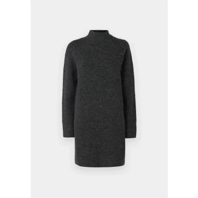 Image of Pieces Pcnemesio MOCK NECK Dress Jumper dress, Women&#039;s, Size: XL, Dark grey