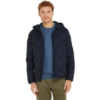 Image of Tommy Hilfiger Onion Hooded Jacket Light jacket, Men&#039;s, Size: Large, Desert sky