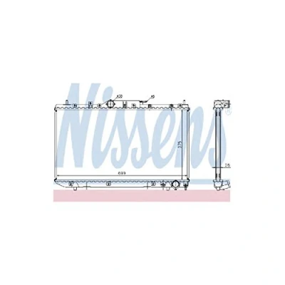 Image of Radiator, engine cooling NISSENS 64643A