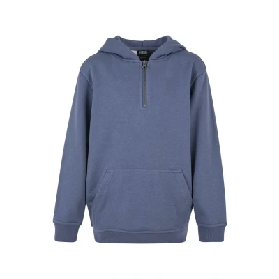 Image of Urban Classics BOXY ZIP Hoody Hoodie for kids, Size: 13 14y, Vintageblue