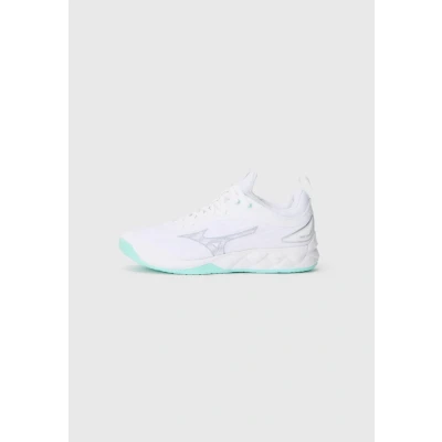 Image of Mizuno WAVE LUMINOUS 3 Volleyball Shoes White/Blue Tint Women Size 9