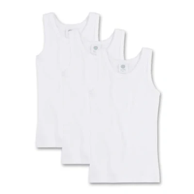 Image of Sanetta 303600 Girls&#039; Pack of 3 Shirts, White (White 10), 176, 176