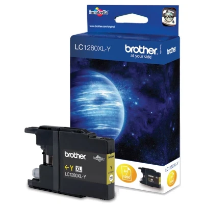 Image of MFC J5910DW Brother LC 1280XLY high capacity yellow ink cartridge (original Brother)