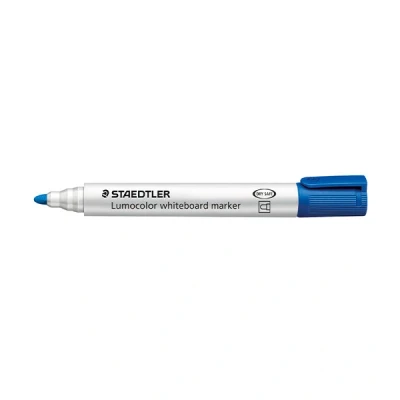 Image of STAEDTLER LUMOCOLOR WHITEBOARD MARKER 351 2 mm Stroke Tip Blue 3