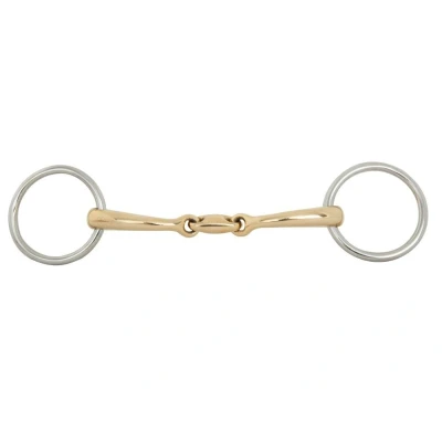 Image of BR Double Jointed Loose Ring Bradoon Soft Contact 10 mm Ø 50