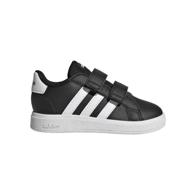 Image of adidas Unisex Children&#039;s Grand Court Trainers, Core Black Ftwr White Black, 5.5 UK