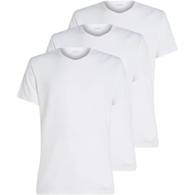 Image of Calvin Klein Men&#039;s S/S T Shirt, White (White, White, White), XS