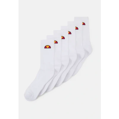 Image of Ellesse Tamuno 6 PACK Unisex Socks, Size: 7 11, White