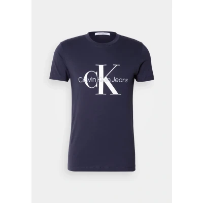 Image of Calvin Klein Jeans CORE Monogram SLIM TEE Print Tshirt, Men&#039;s, Size: Large, Night sky